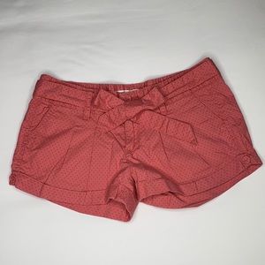 Hollister Pink Polka Dot Shorts with Belt